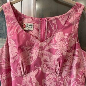 Hilo Hattie Pink and Cream Floral Sundress